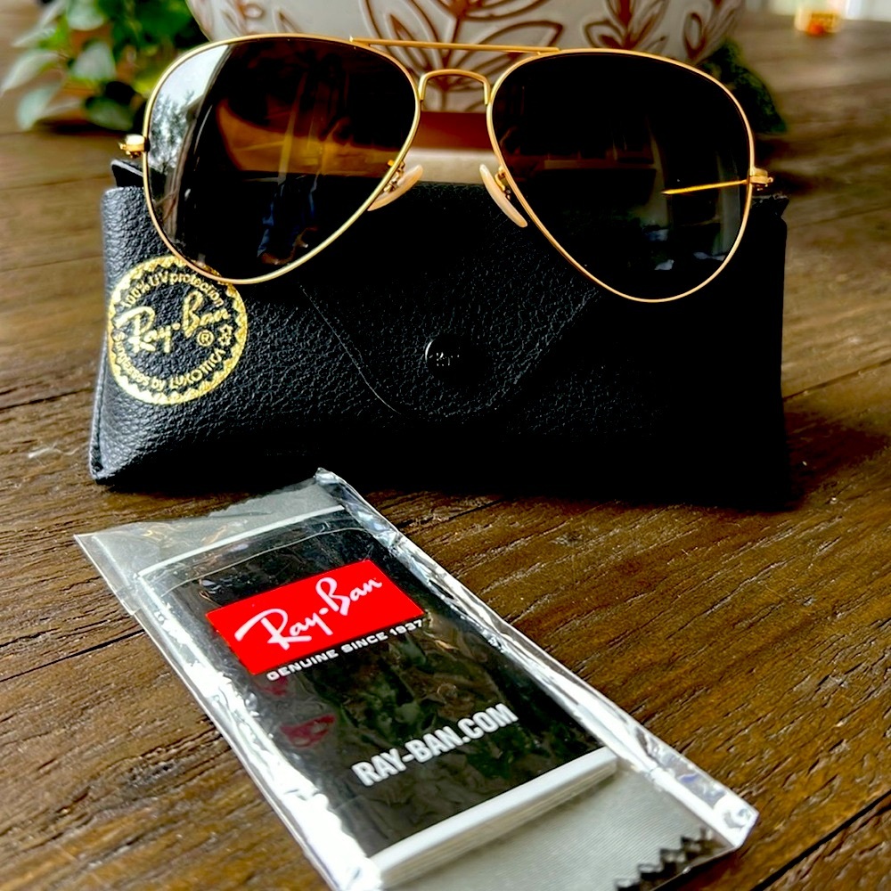 FRAME Polished Gold LENSES Brown 58-14
